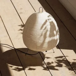 Paper Lamp Modern Retro Desk Lamp Japanese Design Paper Lampshade LED Rice Paper Desk Lamp Homestay Bedroom Living Room/Restaurant Decoration Home Study Desk Lamp 110-240V