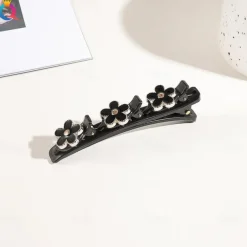 parkling Crystal Stone Braided Hair Clips with 3 Small Clips Pearl shaped hairpin duckbill clipBraided Hair Clip with Rhinestones for Women/Girls