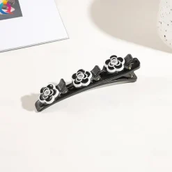 parkling Crystal Stone Braided Hair Clips with 3 Small Clips Pearl shaped hairpin duckbill clipBraided Hair Clip with Rhinestones for Women/Girls