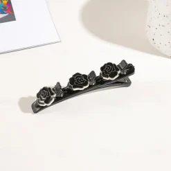 parkling Crystal Stone Braided Hair Clips with 3 Small Clips Pearl shaped hairpin duckbill clipBraided Hair Clip with Rhinestones for Women/Girls