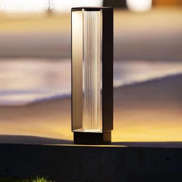 Pathway Lights Post Lights IP55 Waterproof Outdoor Lamp Post Lawn Light Floor Lamp Metal Glass E26 Lampholder Hardwired