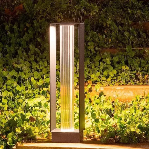 Pathway Lights Post Lights IP55 Waterproof Outdoor Lamp Post Lawn Light Floor Lamp Metal Glass E26 Lampholder Hardwired