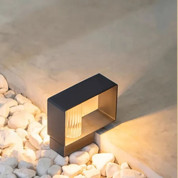 Pathway Lights Post Lights IP55 Waterproof Outdoor Lamp Post Lawn Light Floor Lamp Metal Glass E26 Lampholder Hardwired