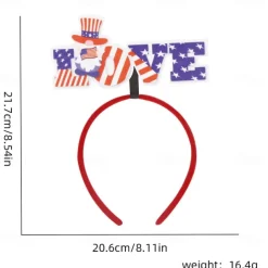 Patriotic Head Boppers Headband -Fourth 4th of July Party Accessories Favors Decorations