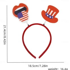 Patriotic Head Boppers Headband -Fourth 4th of July Party Accessories Favors Decorations