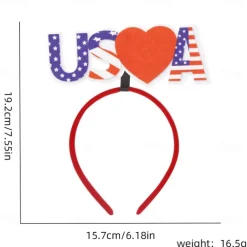 Patriotic Head Boppers Headband -Fourth 4th of July Party Accessories Favors Decorations