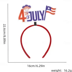 Patriotic Head Boppers Headband -Fourth 4th of July Party Accessories Favors Decorations