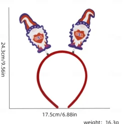 Patriotic Head Boppers Headband -Fourth 4th of July Party Accessories Favors Decorations