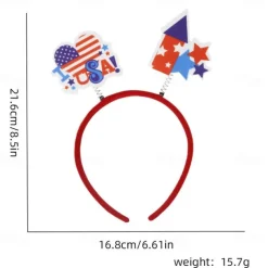 Patriotic Head Boppers Headband -Fourth 4th of July Party Accessories Favors Decorations