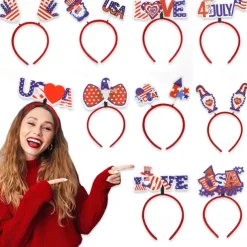 Patriotic Head Boppers Headband -Fourth 4th of July Party Accessories Favors Decorations