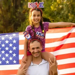 Patriotic Head Boppers Headband -Fourth 4th of July Party Accessories Favors Decorations