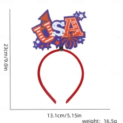 Patriotic Head Boppers Headband -Fourth 4th of July Party Accessories Favors Decorations