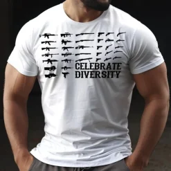 Patriotic T Shirts For Men D.O.G.E T Shirt Short Sleeve T shirt 3D Print Crew Neck Shirt Fashion Daily Street Daily Black Blue Green Summer Spring Clothing Apparel S M L XL XXL XXXL