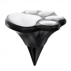 Paw Print Solar Outdoor Lights Solar Lights Outdoor Waterproof Dog Paw Lights(Set of 4) Cat Puppy Animal Garden Lights Path Paw Lamp Walkway Lighting for PatioYardAny Pet Lover
