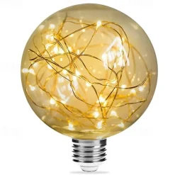 1pc 3 W LED Filament Bulbs 200 lm E26 / E27 G95 33 LED Beads SMD Decorative Starry Christmas Wedding Decoration Warm White 85-265 V / RoHS / CE Certified