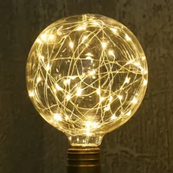 1pc 3 W LED Filament Bulbs 200 lm E26 / E27 G95 33 LED Beads SMD Decorative Starry Christmas Wedding Decoration Warm White 85-265 V / RoHS / CE Certified