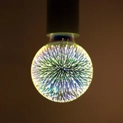 1pc 6 W LED Globe Bulbs LED Filament Bulbs 500 lm E26 / E27 G95 35 LED Beads Integrate LED Decorative Starry 3D Starburst Multi-colors 85-265 V / RoHS / CE Certified