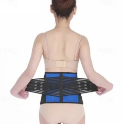 1PC Back Brace for Men and Women - Breathable Waist Lumbar Lower Back Support Belt for Sciatica Herniated Disc Scoliosis Back Pain Relief Heavy lifting with Dual Adjustable Straps