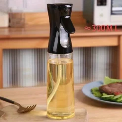 1pc, Baking Oil Sprayer Bottle, Cooking Oil Dispenser, 200ML/300Ml PET Material Oil Sprayer, Air Fryer Spray Bottle,Kitchen Baking Supplies,Canola Oil Sprayer, Salad, Making, Baking, Frying, Grilling,