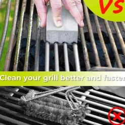 1pc BBQ Grill Cleaning Brick - Effortlessly Remove Grease & Stains from BBQ Racks & Tools - Kitchen Decorating Gadget