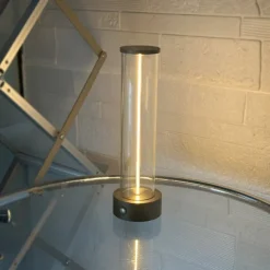 1pc Beside Lamp with Three Levels of Brightness, LED Atmosphere Light, USB Charging Outdoor Table Lamp, Breathing Table Lamp, Creative Portable Atmosphere Night Light for Bedroom