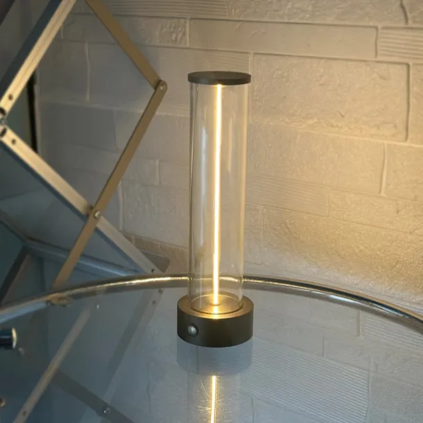 1pc Beside Lamp with Three Levels of Brightness, LED Atmosphere Light, USB Charging Outdoor Table Lamp, Breathing Table Lamp, Creative Portable Atmosphere Night Light for Bedroom