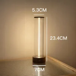1pc Beside Lamp with Three Levels of Brightness, LED Atmosphere Light, USB Charging Outdoor Table Lamp, Breathing Table Lamp, Creative Portable Atmosphere Night Light for Bedroom