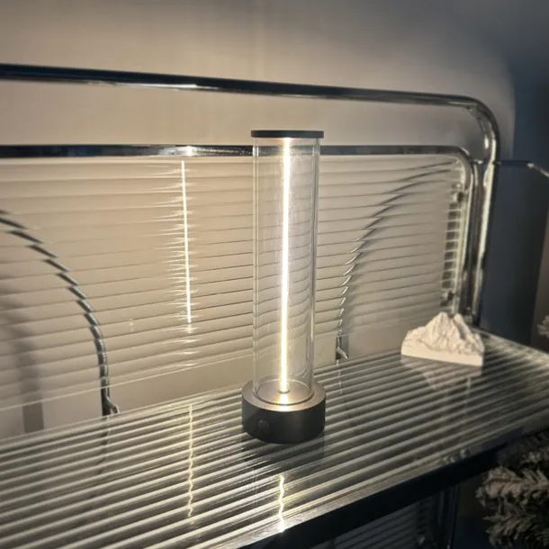 1pc Beside Lamp with Three Levels of Brightness, LED Atmosphere Light, USB Charging Outdoor Table Lamp, Breathing Table Lamp, Creative Portable Atmosphere Night Light for Bedroom