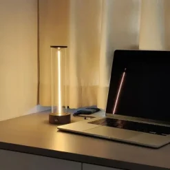 1pc Beside Lamp with Three Levels of Brightness, LED Atmosphere Light, USB Charging Outdoor Table Lamp, Breathing Table Lamp, Creative Portable Atmosphere Night Light for Bedroom