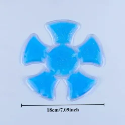 1pc Blue PVC Gel Ice Pack for Helmets & Hats - Portable Cooling Gel Pouch with Adjustable Strap, Reusable Ice Pack for Outdoor Sports, Hiking, Travel - Fit for All Ages