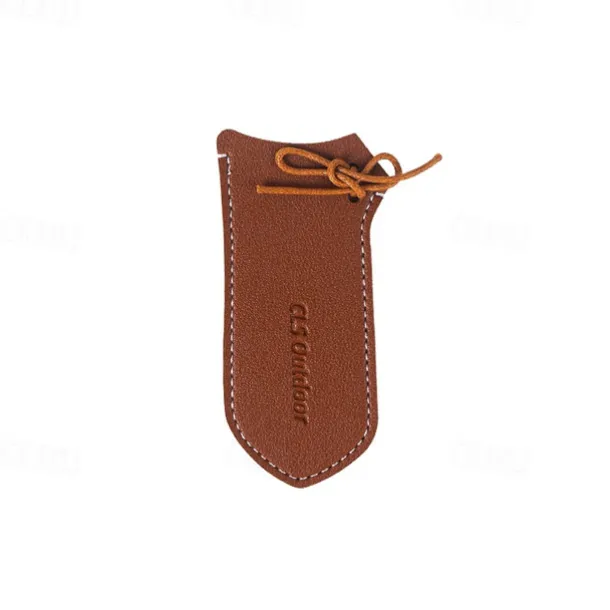 1pc Camping Outdoor PU Leather Cover, Waterproof and Durable, Perfect for Protecting Gear and Outdoor Equipment, Stylish and Practical