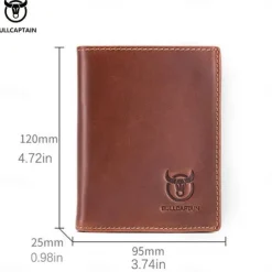 1pc Captain Cow Leather Large-capacity Men's Wallet Driver's License Leather Wallet Multi-card Place Thickened Fashion Brand Wallet