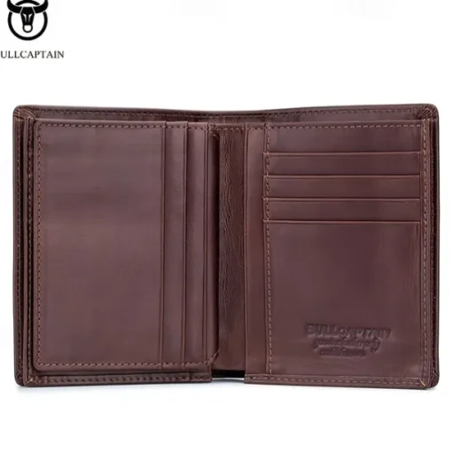1pc Captain Cow Leather Large-capacity Men's Wallet Driver's License Leather Wallet Multi-card Place Thickened Fashion Brand Wallet