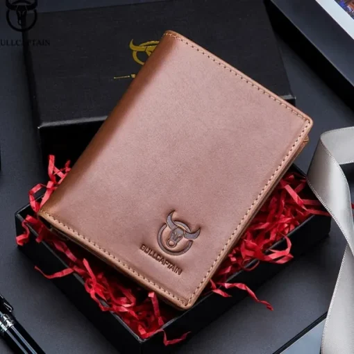 1pc Captain Cow Leather Large-capacity Men's Wallet Driver's License Leather Wallet Multi-card Place Thickened Fashion Brand Wallet
