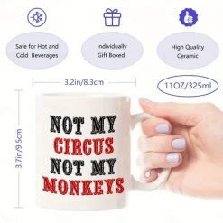 1PC Coffee Mug 11oz Ceramic Coffee Cups Water Cups Summer Winter Drinkware Best Gift For Friend Sister Mom