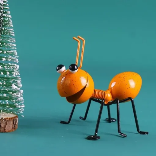 1pc Creative Iron Art Ant Animal Ornament, Home Decor
