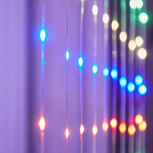 1pc Curtain Lights 300 LED Curtain Fairy Lights with Remote 8 Modes 9.8 9.8 Ft Curtain String Lights Waterproof USB Plug In Copper Wire Lights For Bedroom Window Chrismas Wedding Party