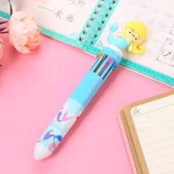 1pc Cute 10 Colors Transparent Shape Retractable Ball Pen Cute Animal Shuttle Pen Gift For Kids, Back to School Supplies