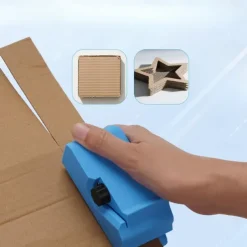 1pc DIY Cat Scratch Board Cutter Tool - Manual Cardboard Cutting Device with Sharp Edge Creation for Scratch Boards, Boxes, Gift Decorations - Safe for Cats, Easy-to-Use Household Crafting Tool