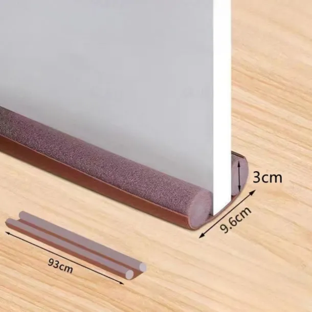 1pc Door Draft Stopper 36.6 Inch Under Door Draft Noise Blocker Black Gap Stoppers Entry Door Draft Guard For Bottom Of Doors Adjustable Twin Door Draft