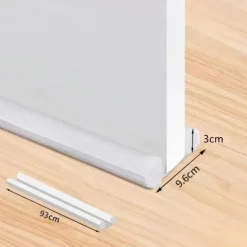 1pc Door Draft Stopper 36.6 Inch Under Door Draft Noise Blocker Black Gap Stoppers Entry Door Draft Guard For Bottom Of Doors Adjustable Twin Door Draft