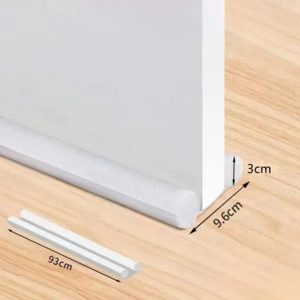 1pc Door Draft Stopper 36.6 Inch Under Door Draft Noise Blocker Black Gap Stoppers Entry Door Draft Guard For Bottom Of Doors Adjustable Twin Door Draft