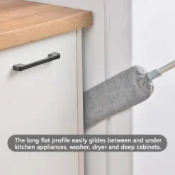 1pc Dust Cleaner, Microfiber Duster, Retractable Gap Dust Cleaning Artifact, Long Handle Microfiber Brush