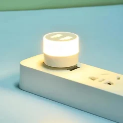 1pc Energy-Saving Mini USB Plug Lamp - LED Night Light for Laptop, Desktop, Notebook, and Power Bank - Eye-Protection and 5V/1A Compatible