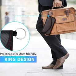1pc Faraday Bag For Phones Car Keys RFID Signal Blocking Bag Carbon Fiber Case Privacy Protection Key Fob, Anti-Tracking Anti-Hacking Case BlockerYou can clic