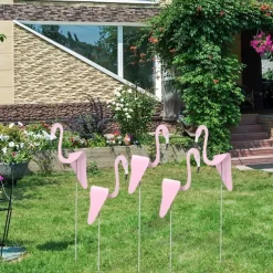 1pc Flamingo Yard Ornament, Swirl Bird-a Whimsical and Dynamic Bird That Spins with The Slight Garden Breeze, Flamingo Garden Yard Decor