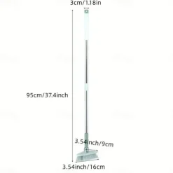 1pc Floor Scrub Brush Shower Scrubber Cleaning Bath Tub And Tile Scrubber Brush Long Handle Detachable Stiff Bristles For Cleaning Shower Bathroom Kitchen Balcony Wall 37.4” Length