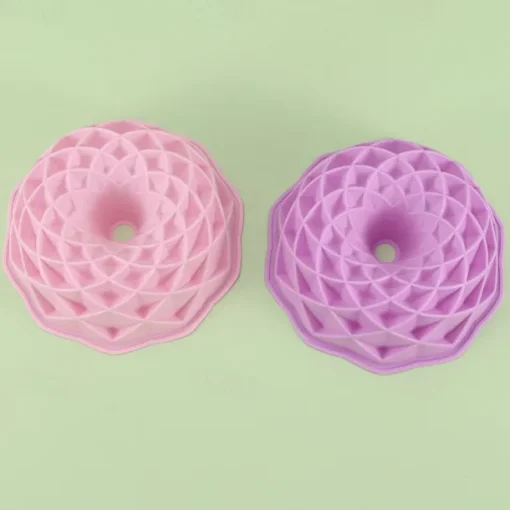 1pc Flower Bloom Shape Cake Baking Pan, Silicone 3D Modeling Suitable For DIY Baking Cake, Chocolate, Ice-cream, Fudge Jelly And Other Production, Baking Tools, Kitchen Gadgets Supplies
