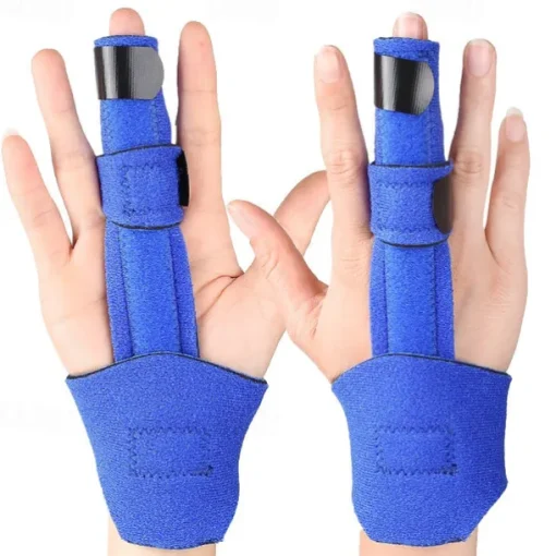 1PC Full Trigger Finger Splint - Hand and Wrist Brace Support - Adjustable Locking Straightener - Straightening Immobilizer Treatment For Sprains Pain Relief Mallet Injury Arthritis Tendonitis
