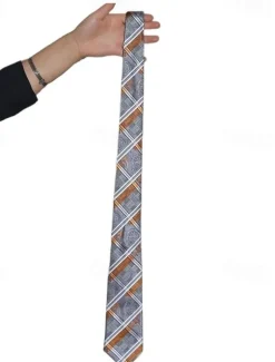 1Pc Gray Man Necktie Width Bridegroom Groomsman Tie 8cm Business Manager Tie